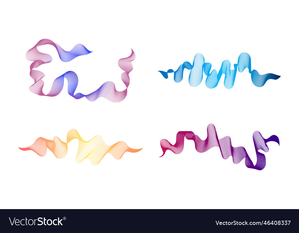 Abstract backdrop with wave gradient lines vector image Abstract backdrop with wave gradient lines