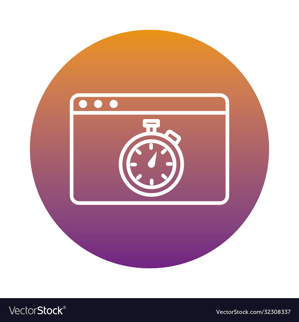 Chronometer timer in webpage template block style