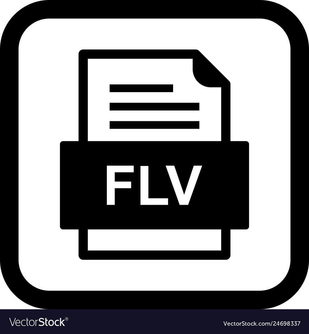 Flv file document icon