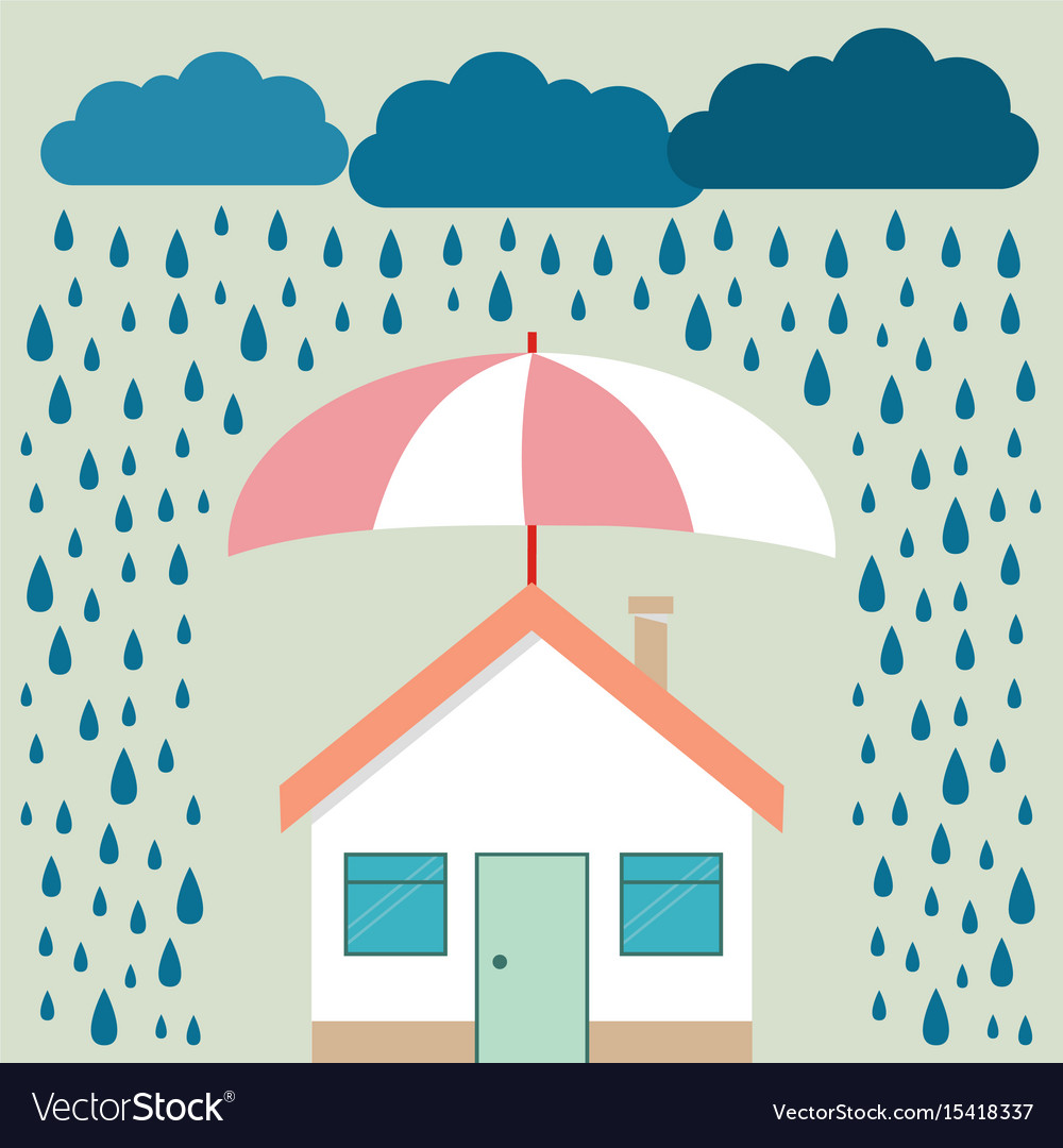 Home protection plan concept in Royalty Free Vector Image