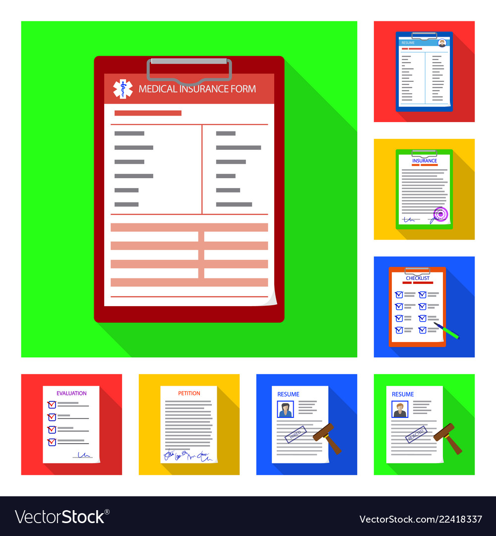 Isolated object of form and document sign vector image Isolated object of form and document sign