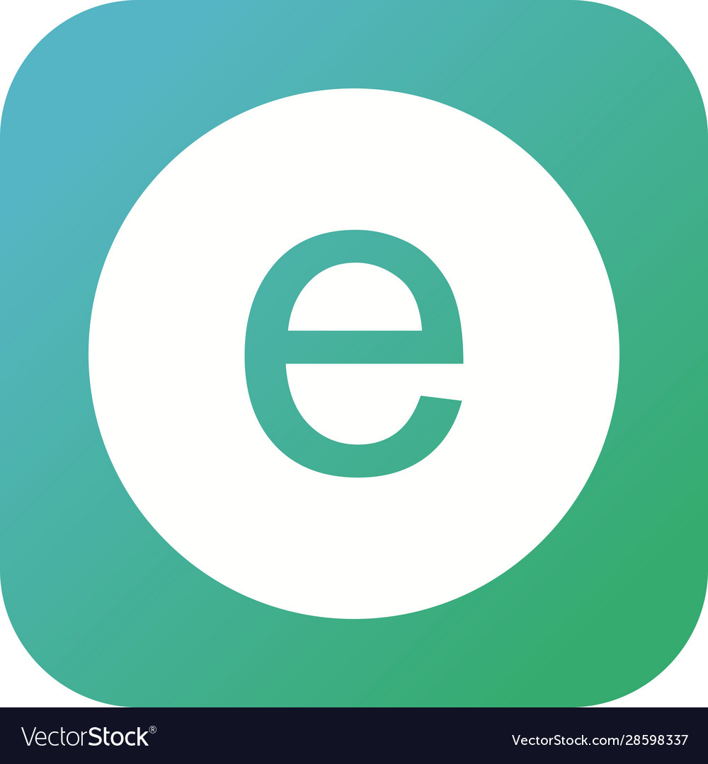 Microsoft Edge Glyph Icon