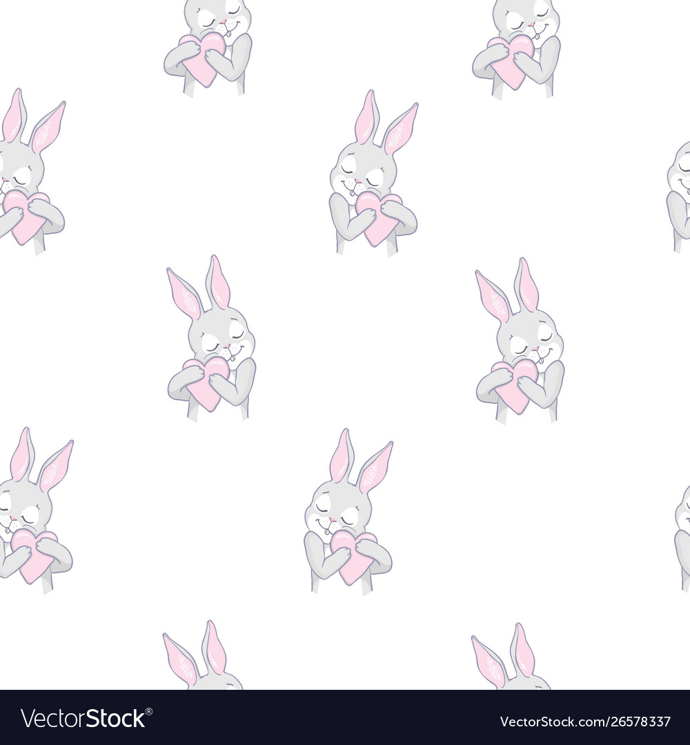 Rabbit pattern seamless