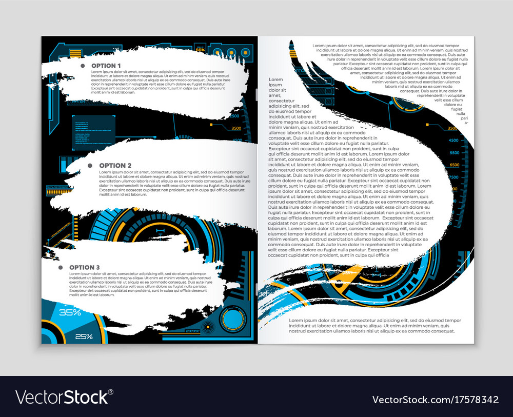 Abstract layout background set for art