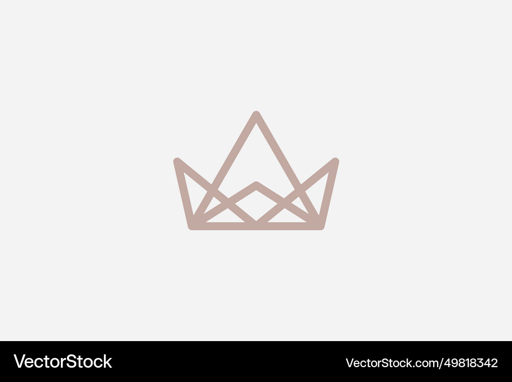 Crown logo Royalty Free Vector Image - VectorStock