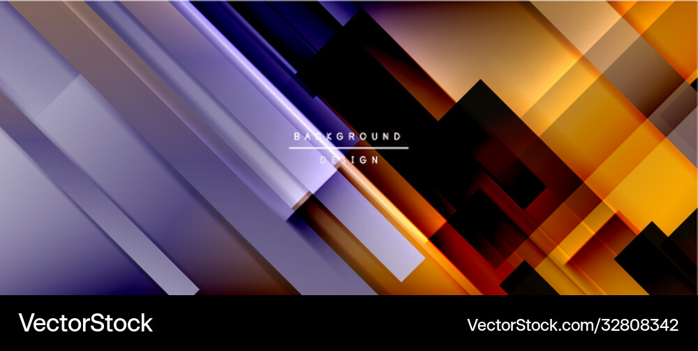 Dynamic lines on fluid color gradient trendy Vector Image