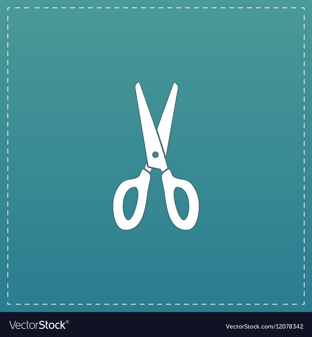 Scissors icon sign and button