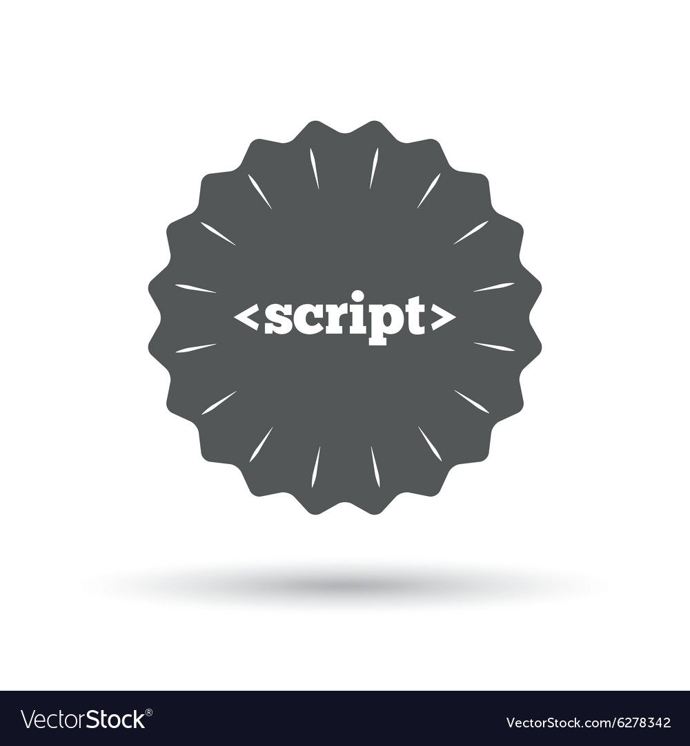 Script sign icon javascript code symbol