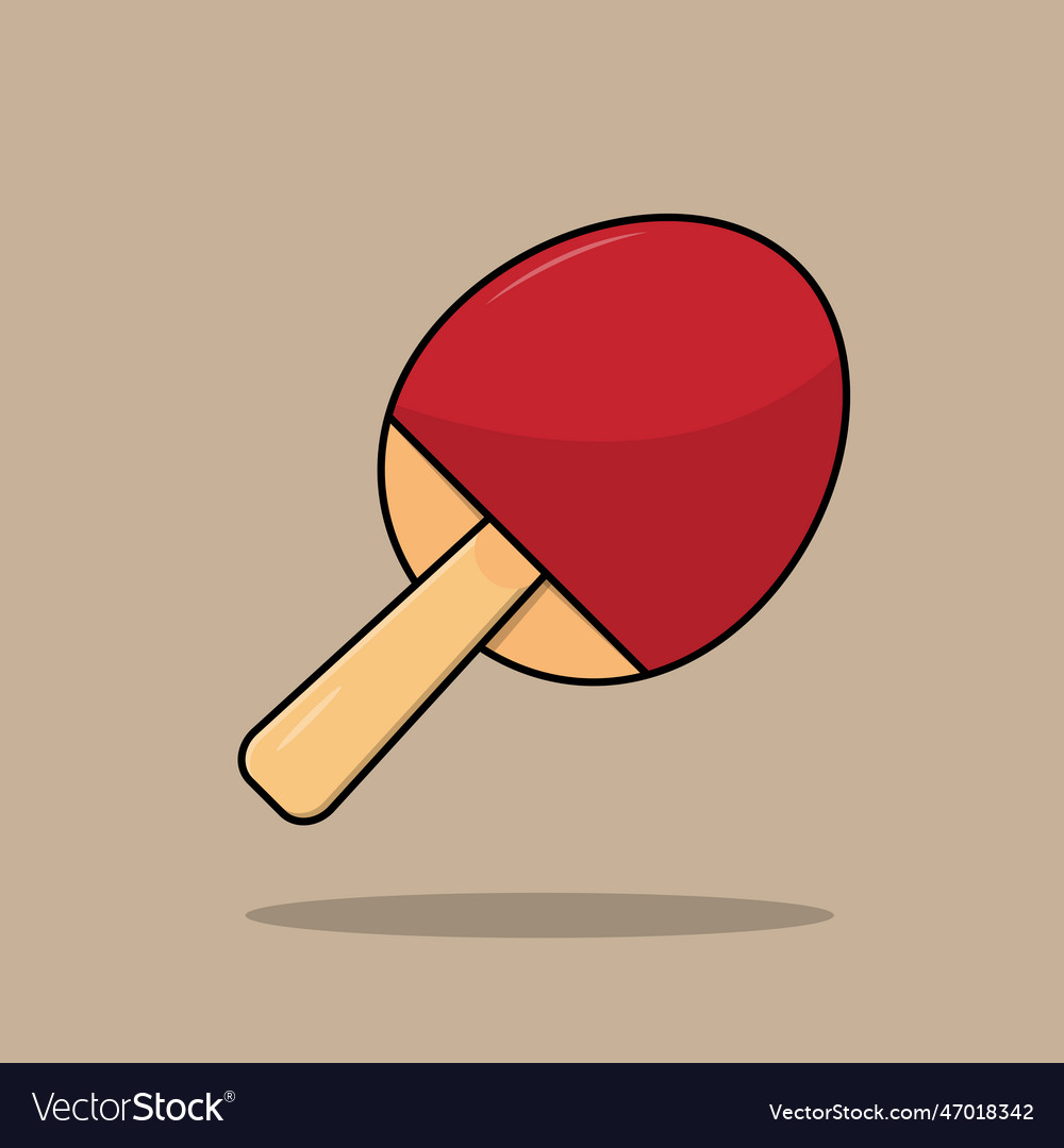 Table tennis racket Royalty Free Vector Image VectorStock