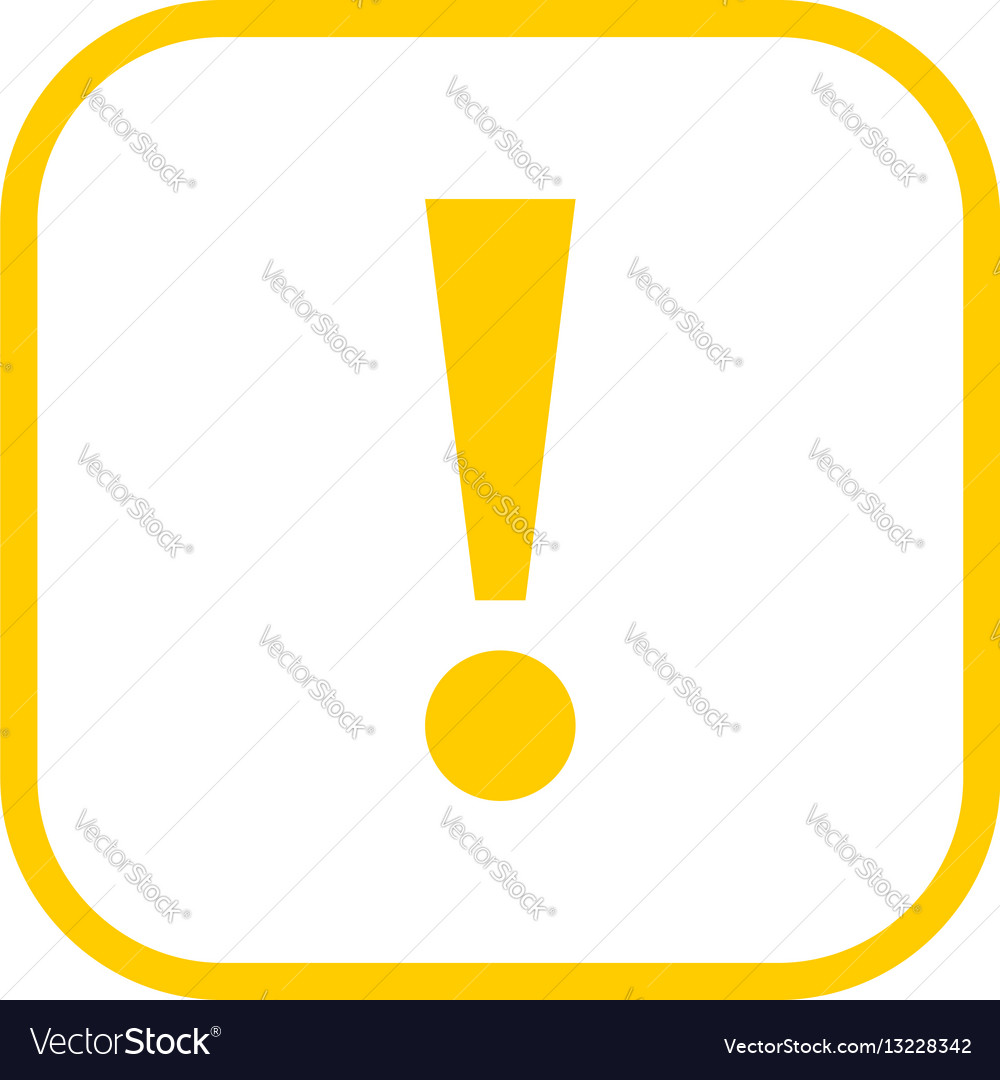 Yellow Warning Triangle Sign With Exclamation Mark