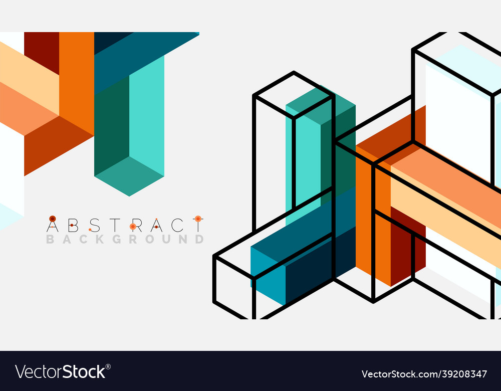 Abstract background 3d cubes cubic elements
