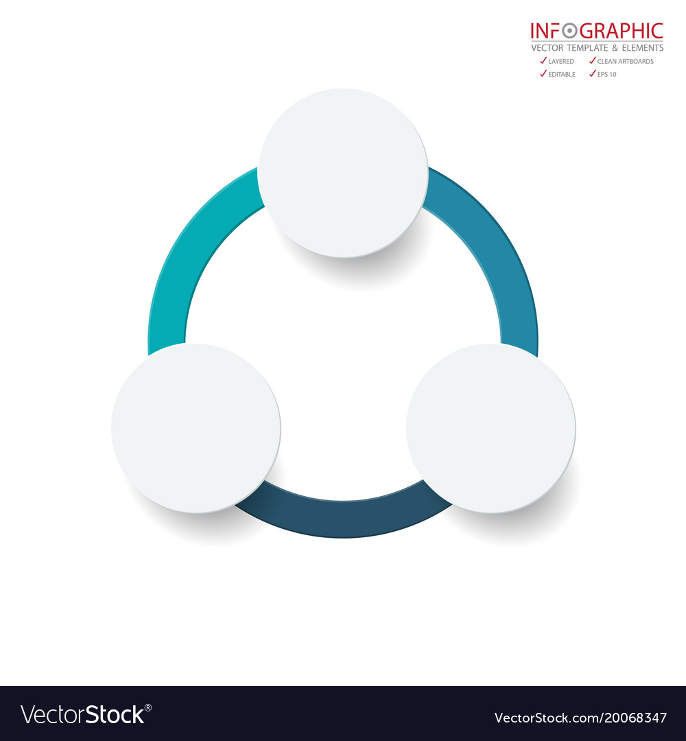 Abstract element infographics 3 option design