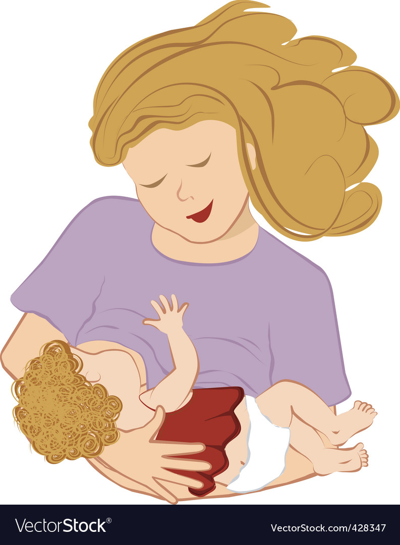 Breastfeeding mother Royalty Free Vector Image