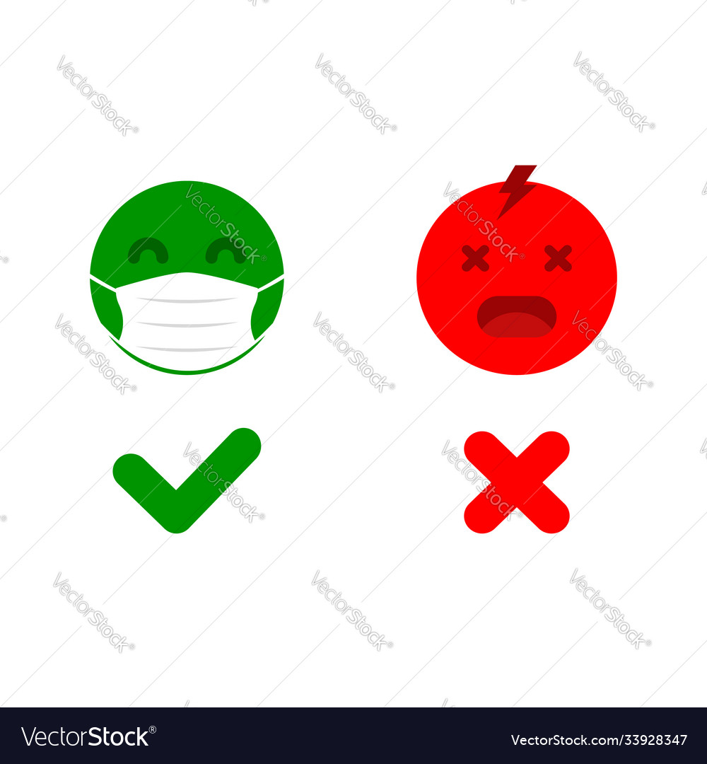 Emoji mit Maske und ohne Regeln während