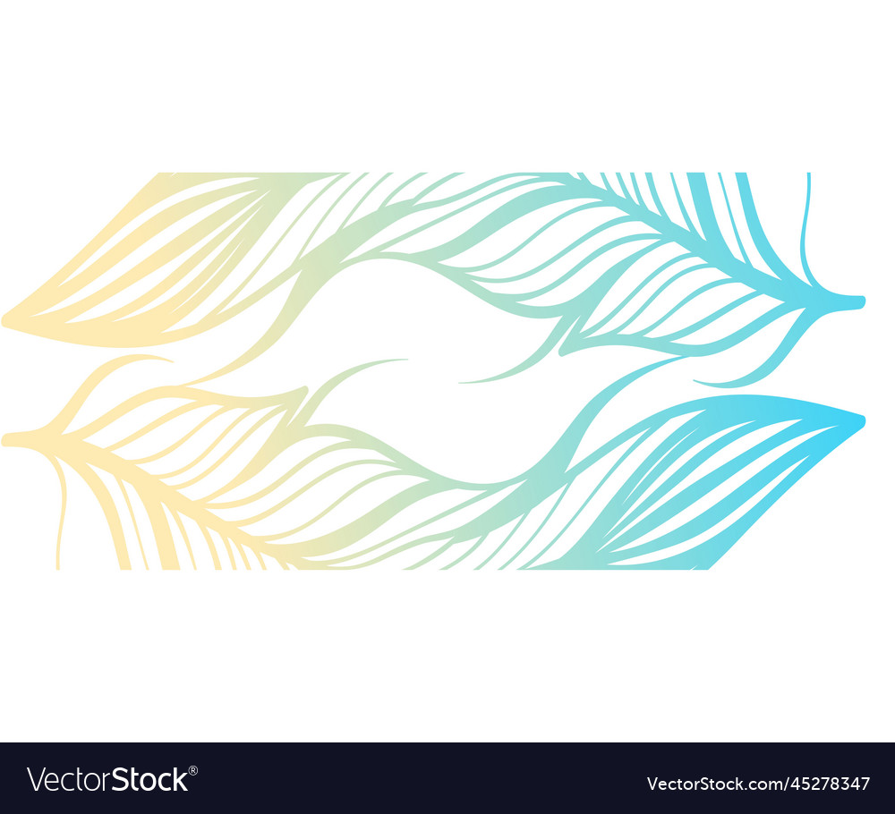 Gradient mesh feathers white background design
