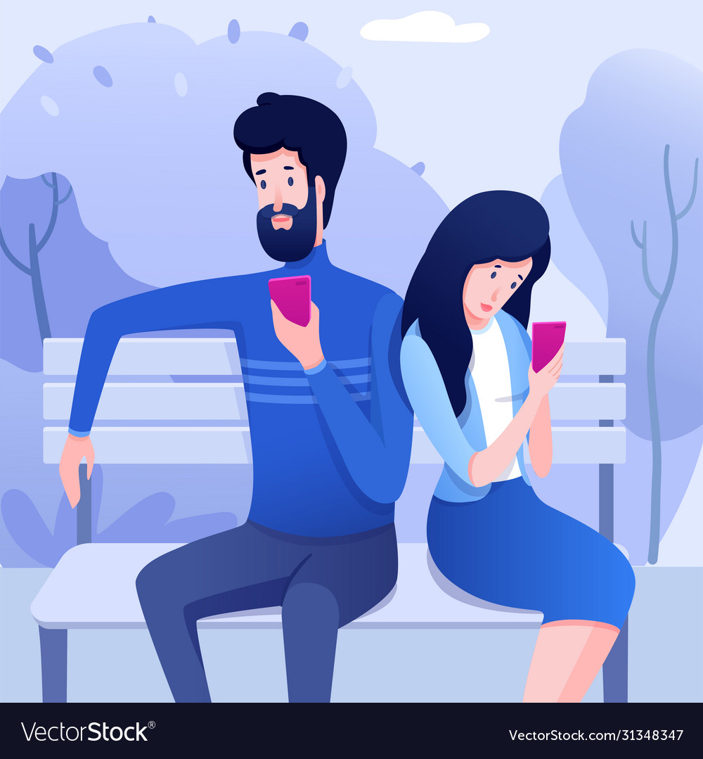 Smartphones Sucht Wohnung vector image Smartphones Sucht Wohnung