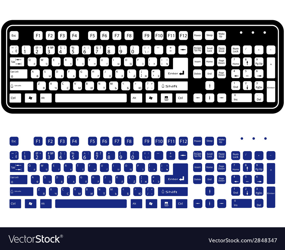 Zwei verschiedene Tastatur