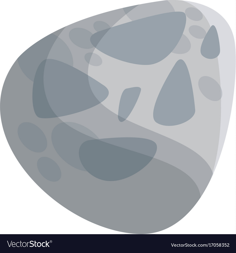 Asteroid meteorite rock space orbiting Royalty Free Vector