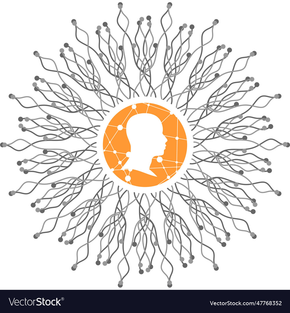 Data science and communication concept vector image Data science and communication concept
