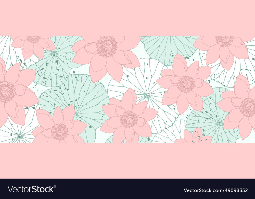 Delicate floral Hintergrund mit Lotusblumen