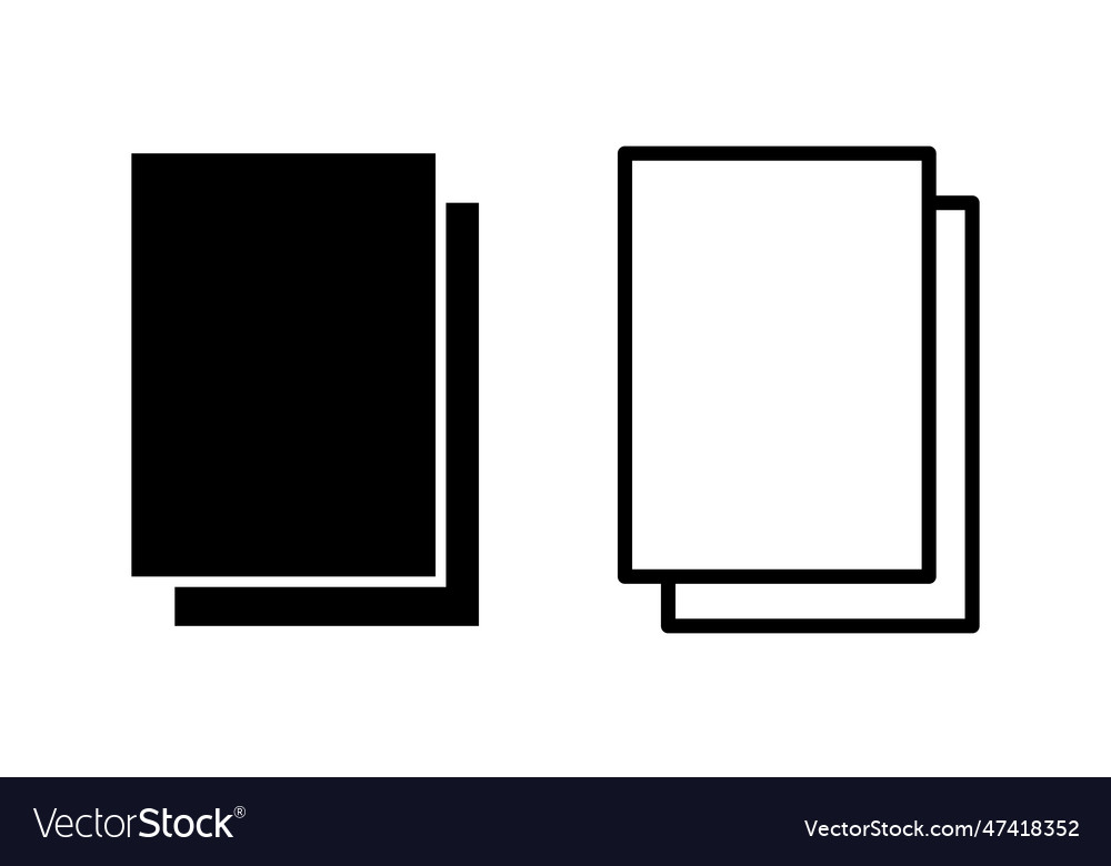 Document icon set paper file