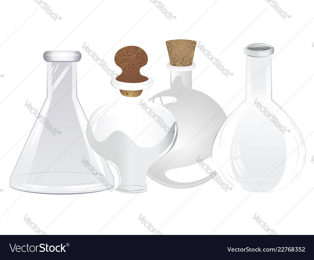 Empty laboratory flask