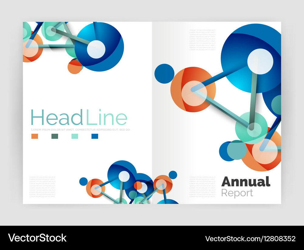 Geometric molecule abstract background Royalty Free Vector