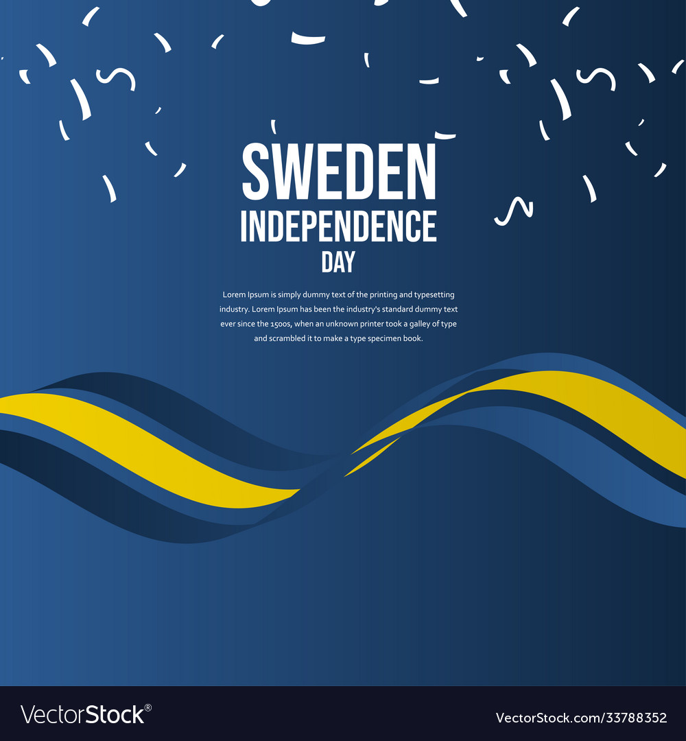 Happy sweden independence day celebration