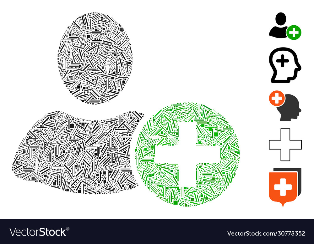 Hatch add user icon collage vector image Hatch add user icon collage