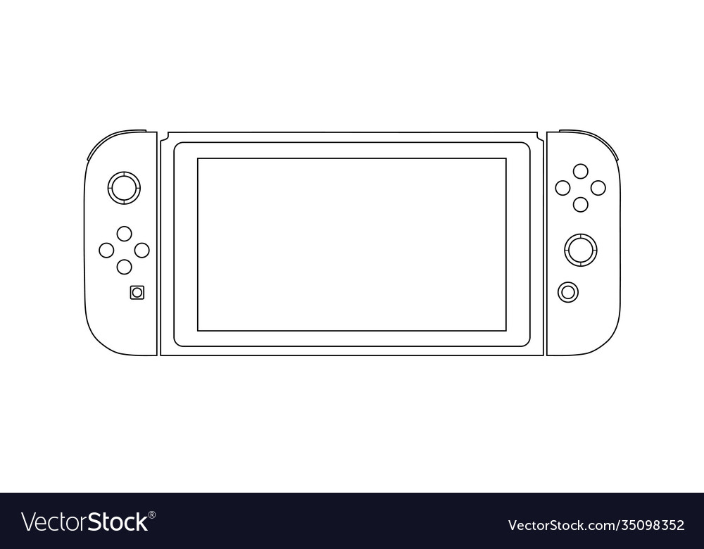 Portable pocket console Royalty Free Vector Image