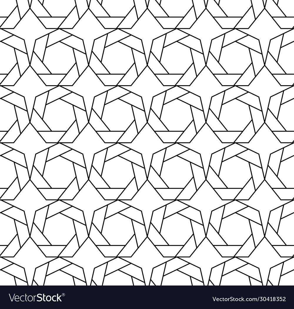 Seamless pattern parallel and connecting lines vector image Seamless pattern parallel and connecting lines