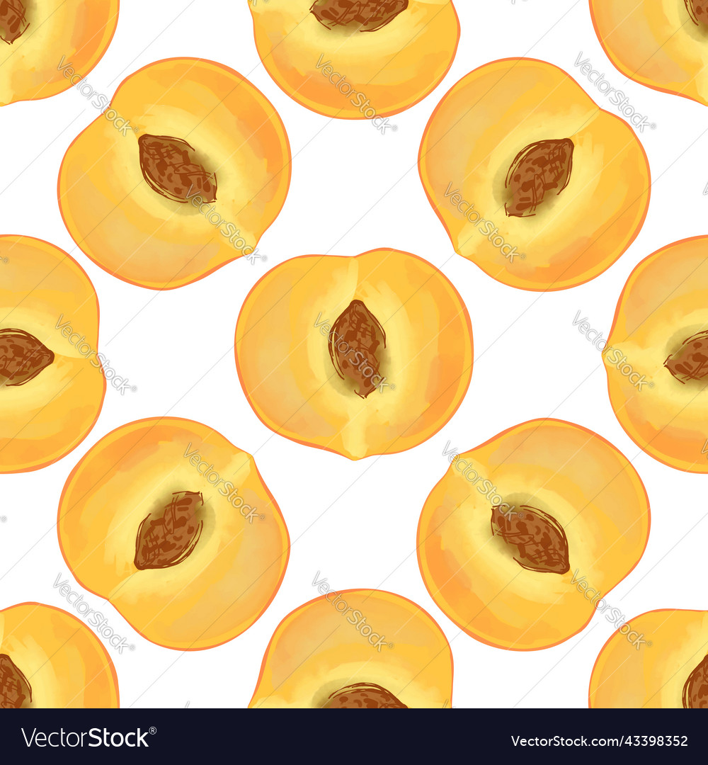Seamless pattern with of slices vector image Seamless pattern with of slices