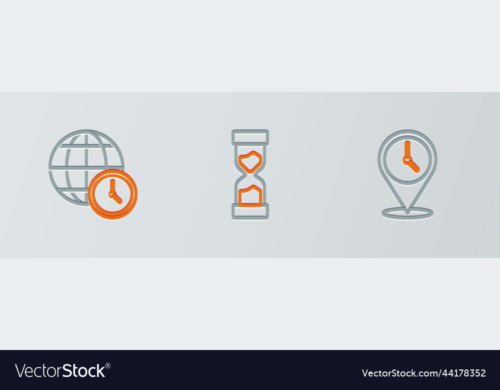Set line location with clock world time and old