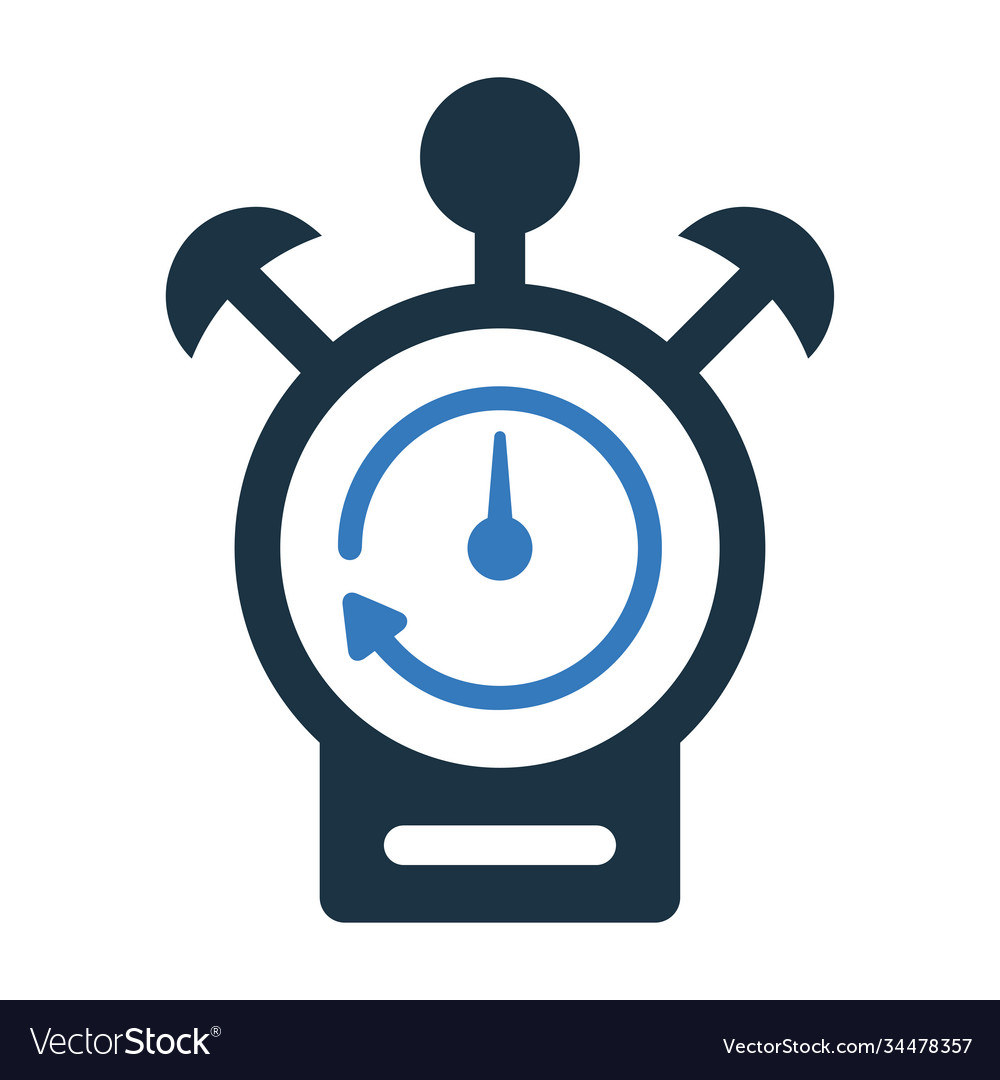 Alarm wait icon graphics