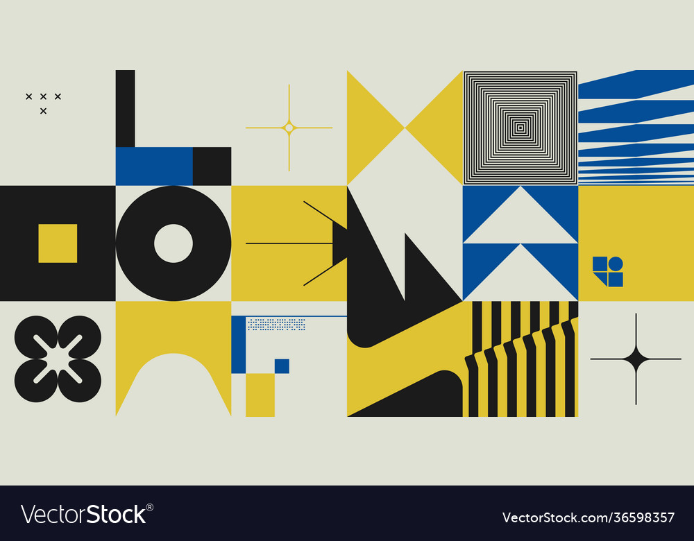 Digital design abstract pattern vector image Digital design abstract pattern