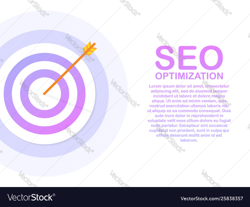 Flat stock web analytics design seo optimization