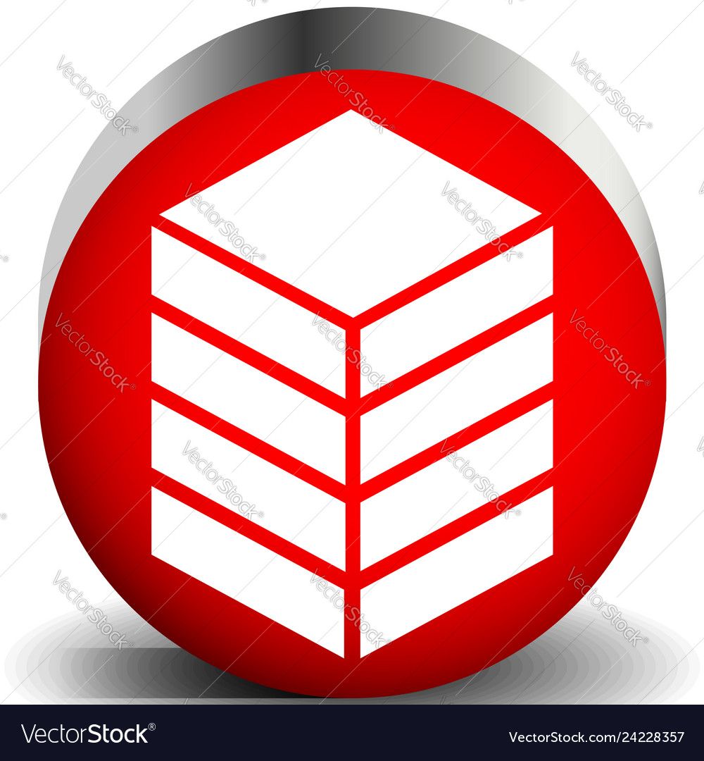 Icon with tower rack storage container datacenter