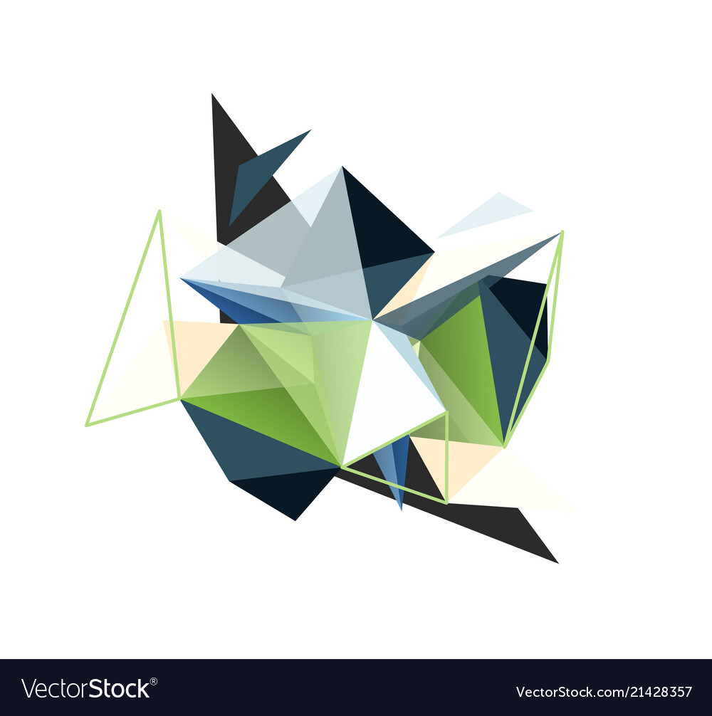 Triangle abstract background low poly vector image Triangle abstract background low poly