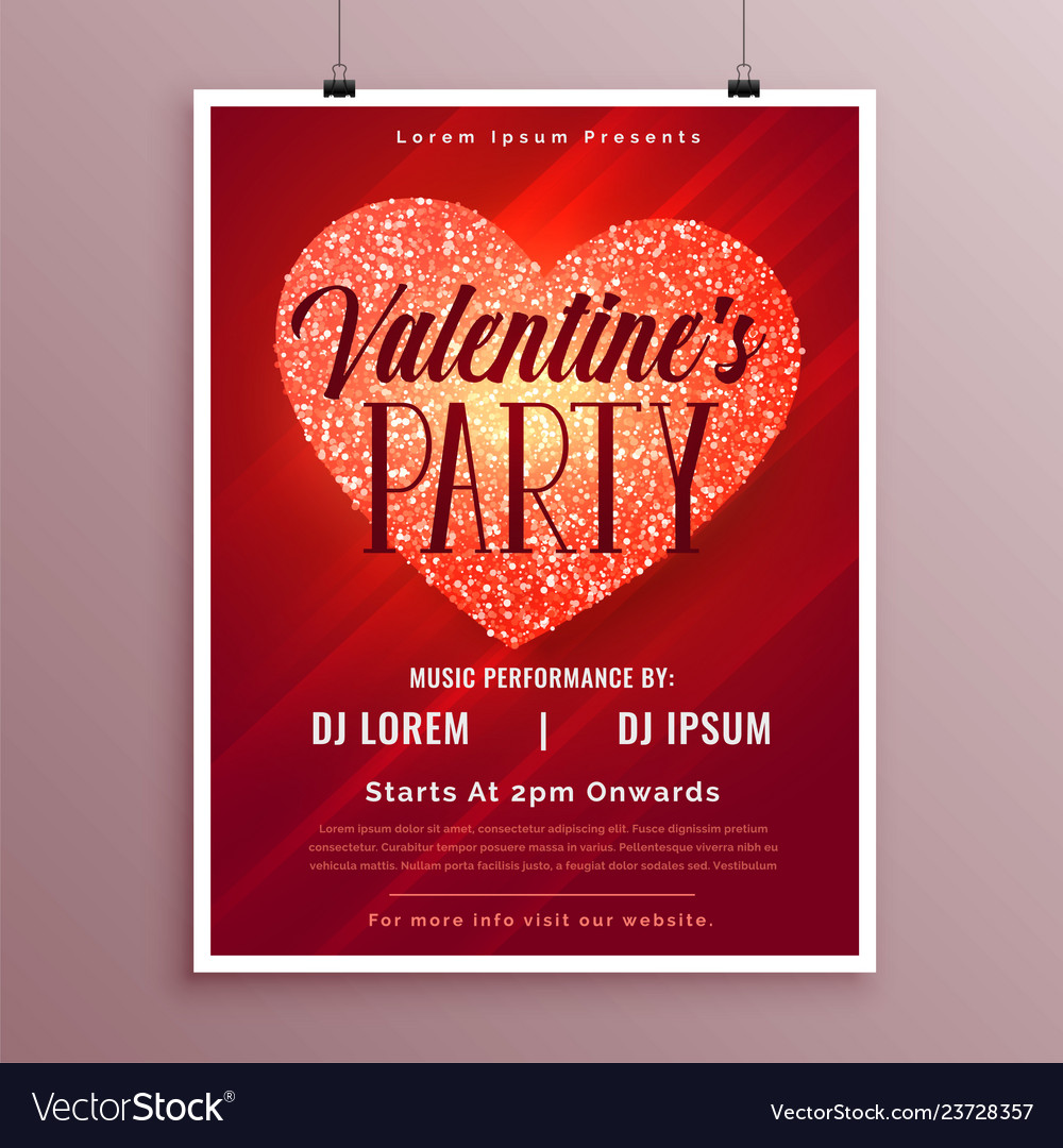 valentines day event word template