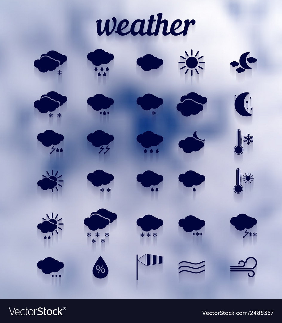 Weather icon set eps10