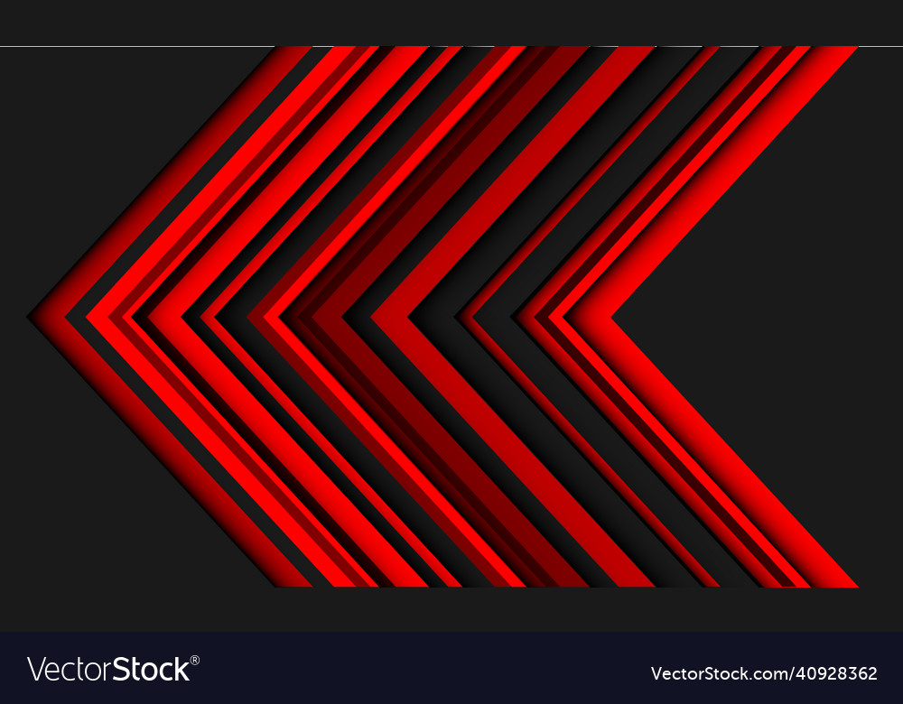 Abstract red lines arrow direction geometric vector image Abstract red lines arrow direction geometric
