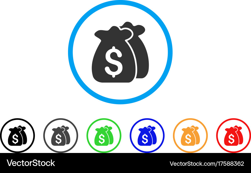 Funds rounded icon Royalty Free Vector Image - VectorStock