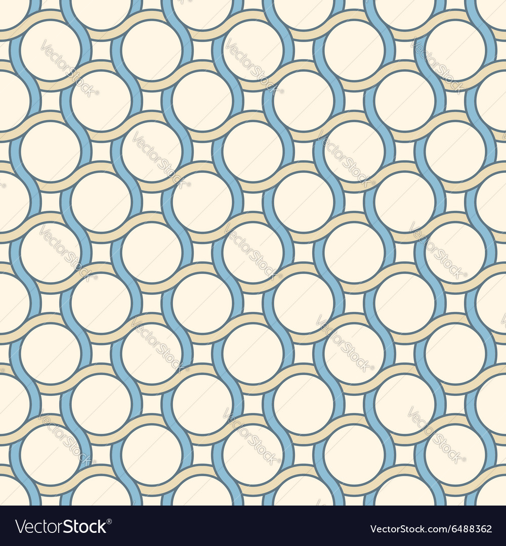 Retro Geometric Pattern with Circles
