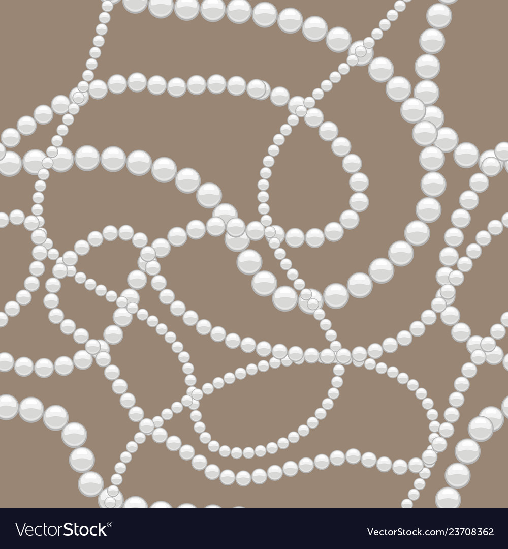 Seamless pattern with golden chains vector image Seamless pattern with golden chains