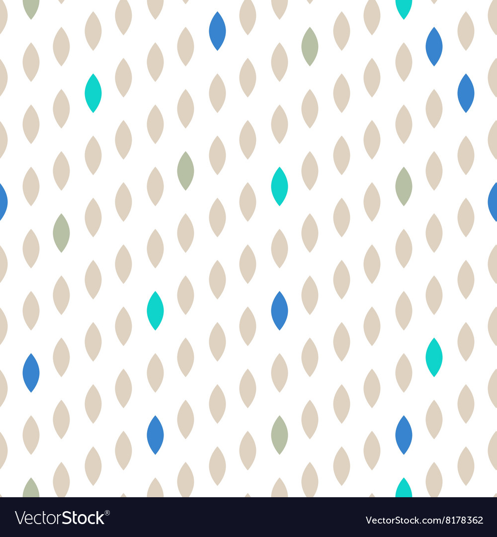 Simple drop polka dot shape seamless row pattern