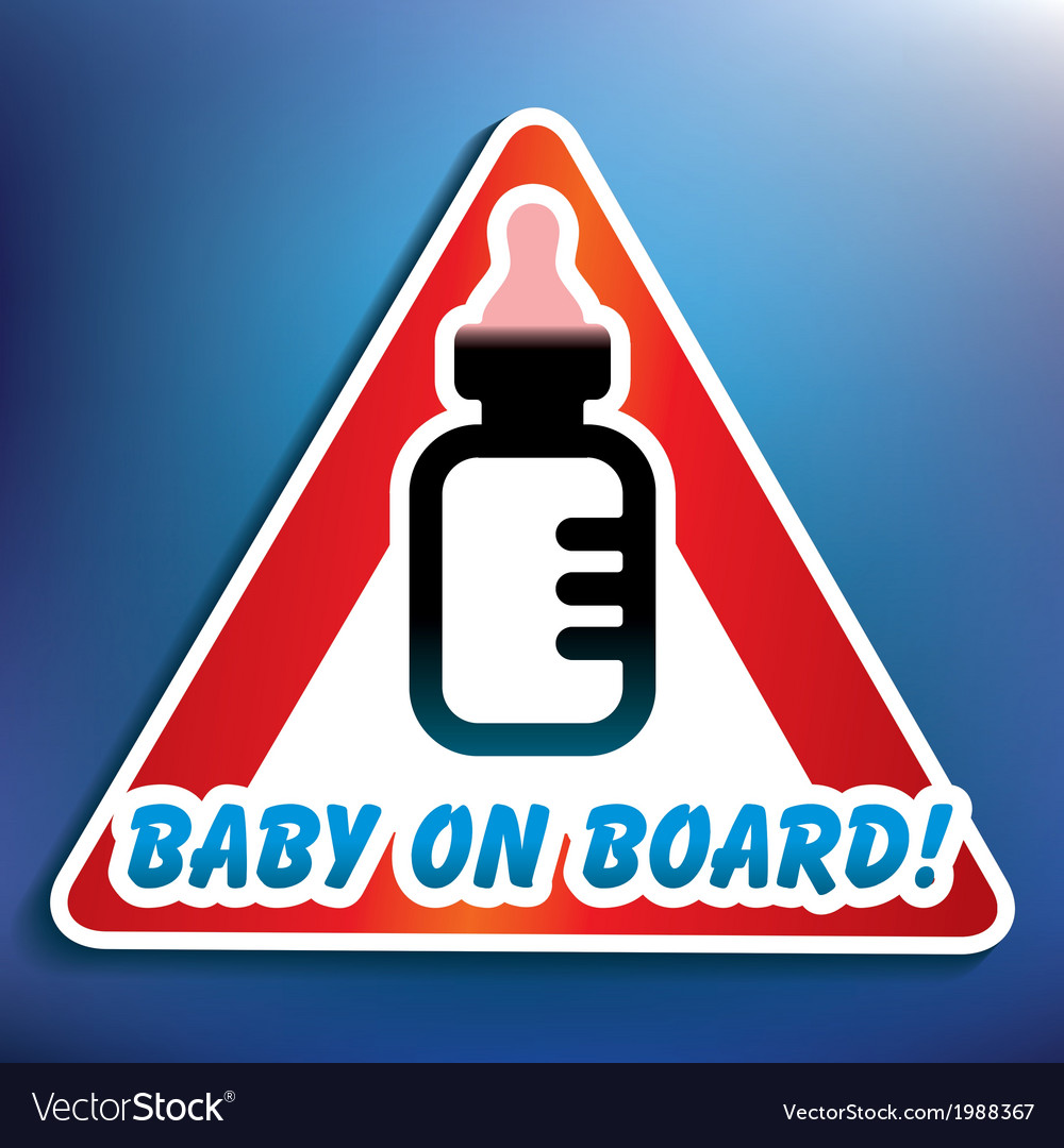 Baby on board sticker