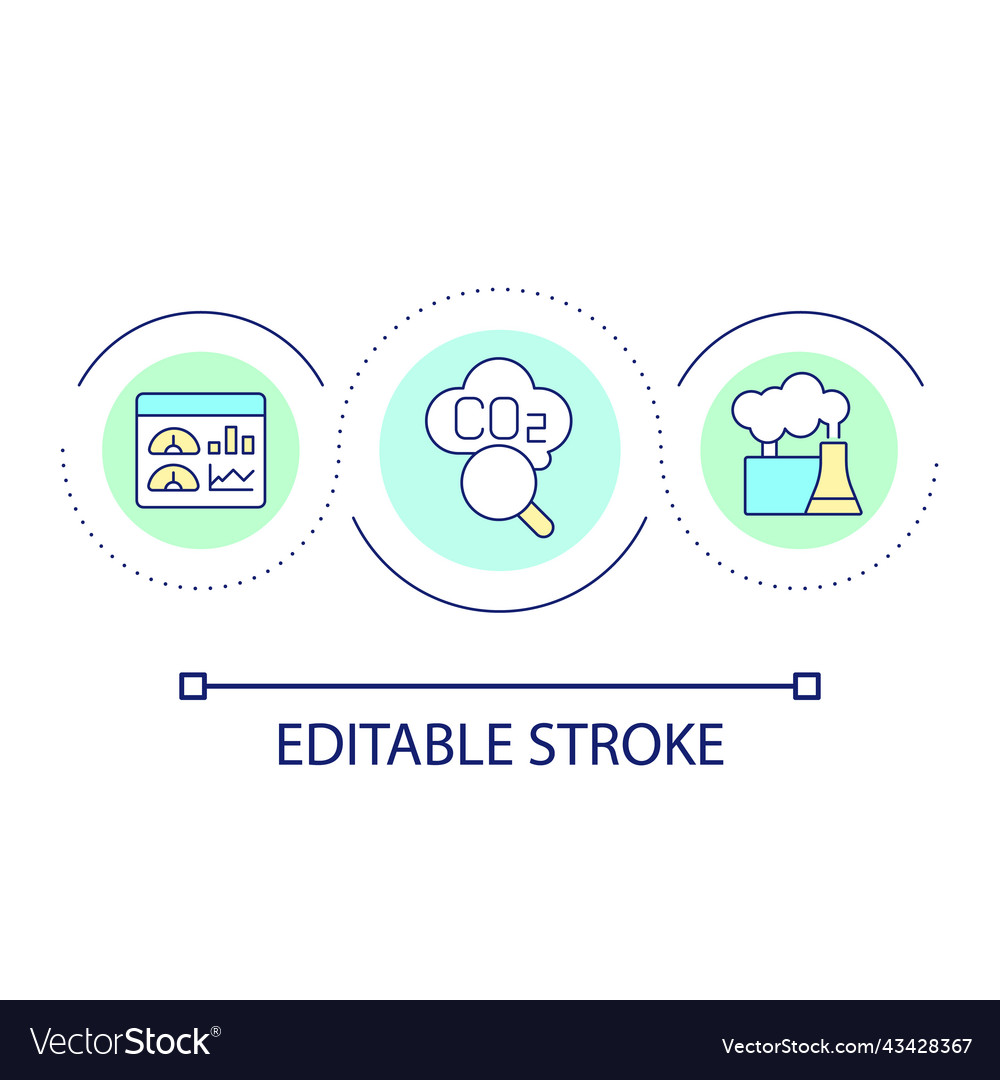Carbon Pollution Loop Icon
