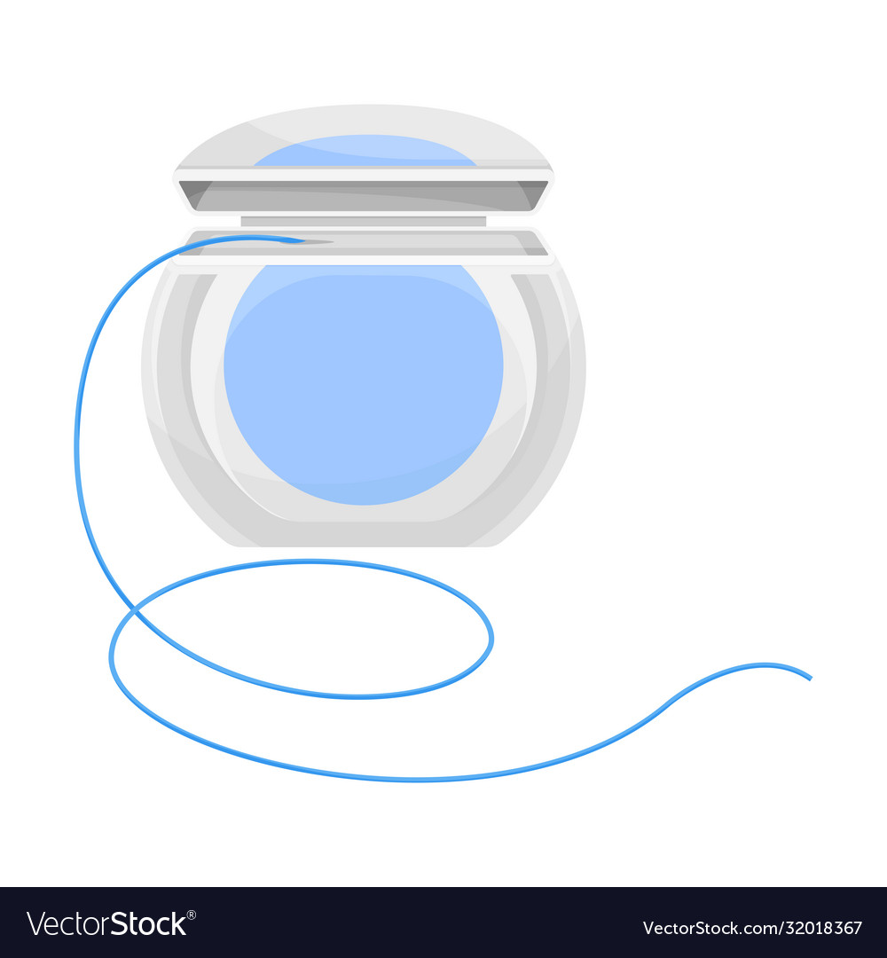 Dental Floss - White Background