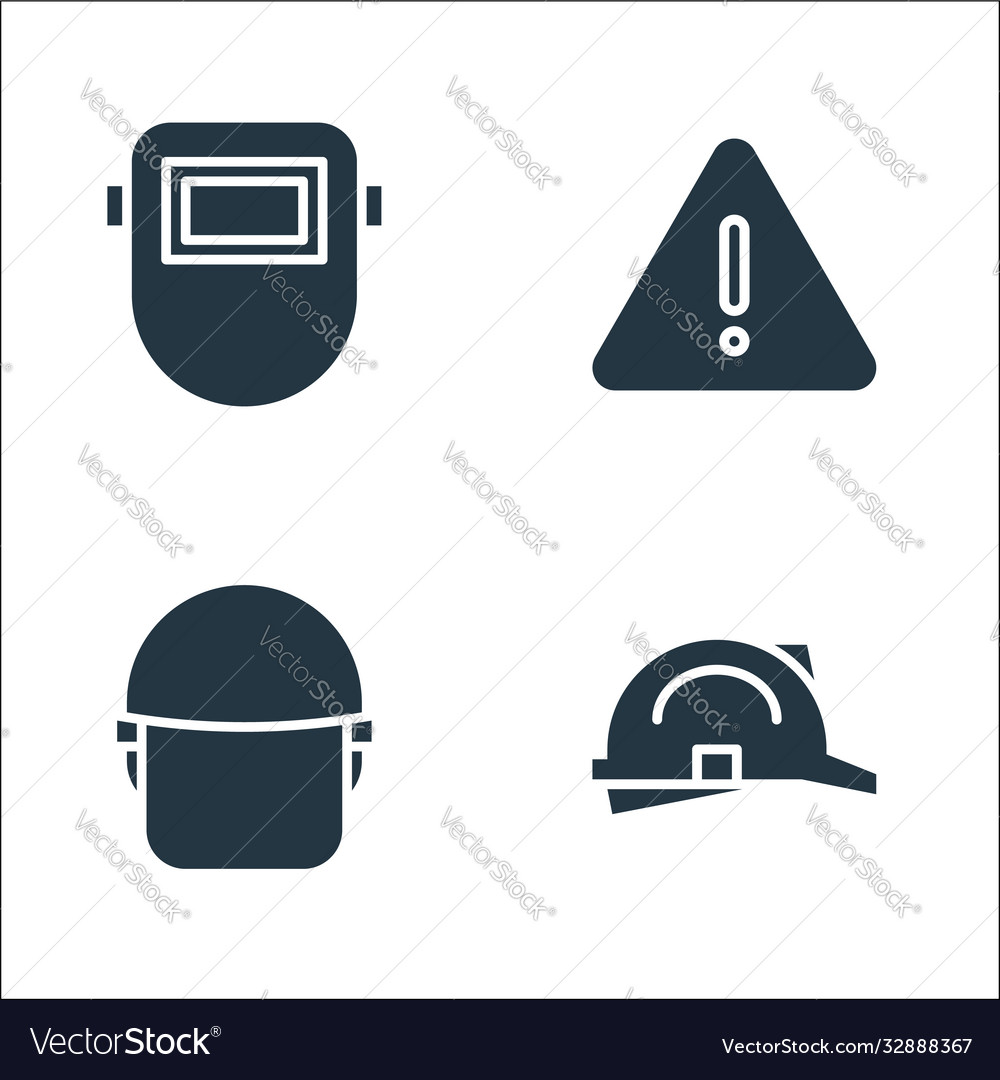 Flat rescue and protective line icons linear set Vector Image Flat rescue and protective line icons linear set