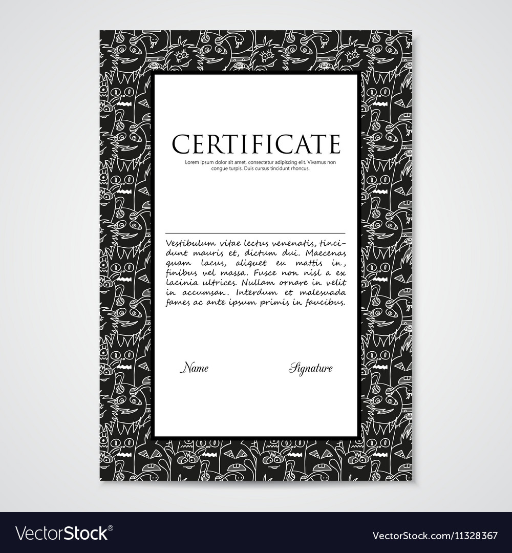 Graphic design template document with abstract